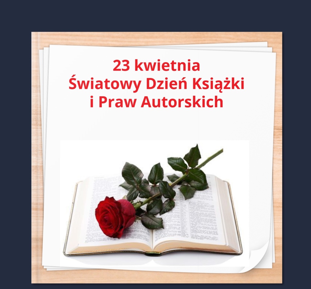 Światowy Dzień Książki i Praw Autorskich