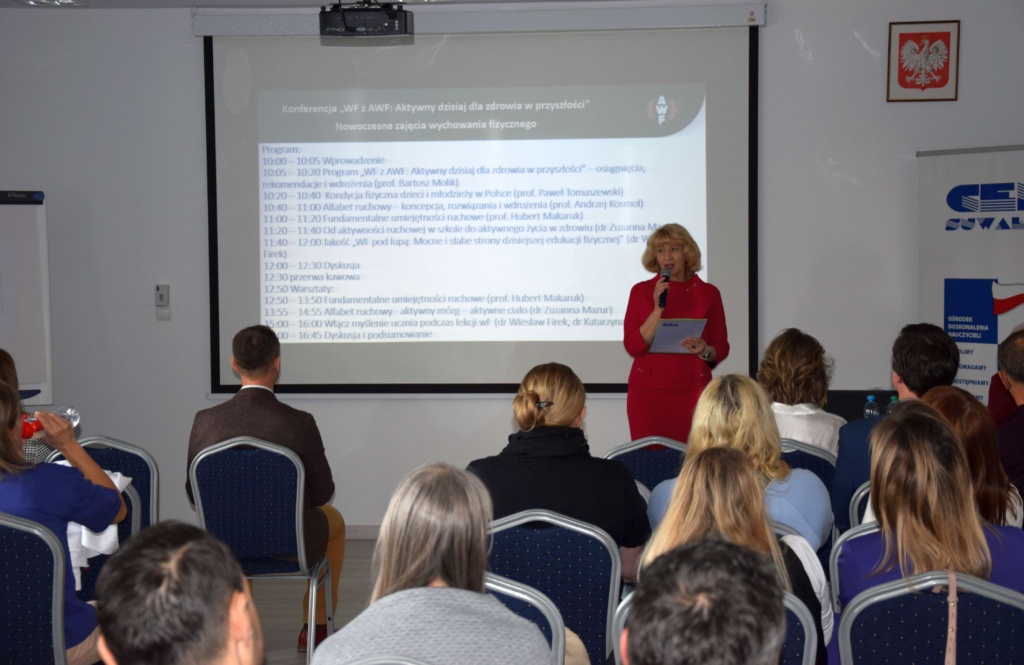 Konferencja „WF z AWF: Aktywny dzisiaj dla zdrowia w przyszłości”. Nowoczesne podejście do aktywności ruchowej i wychowania fizycznego w CEN w Suwałkach