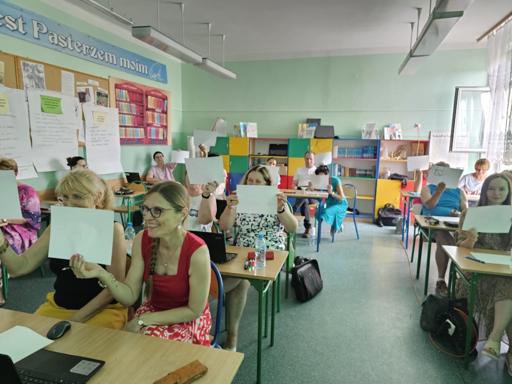 Ostatnie zajęcia stacjonarne w ramach grantu w Zespole Szkół Samorządowych w Lipsku