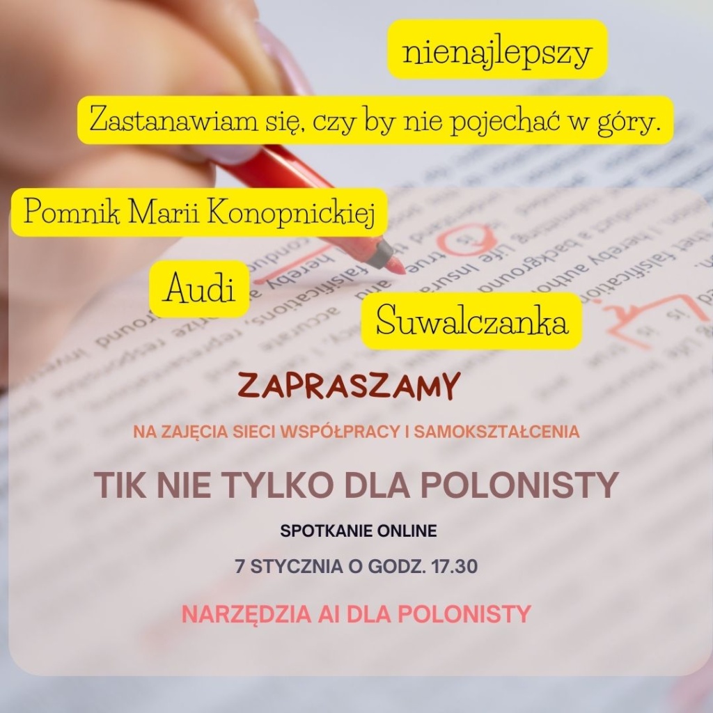 TIK nie tylko dla polonisty – sieć współpracy i samokształcenia nauczycieli
