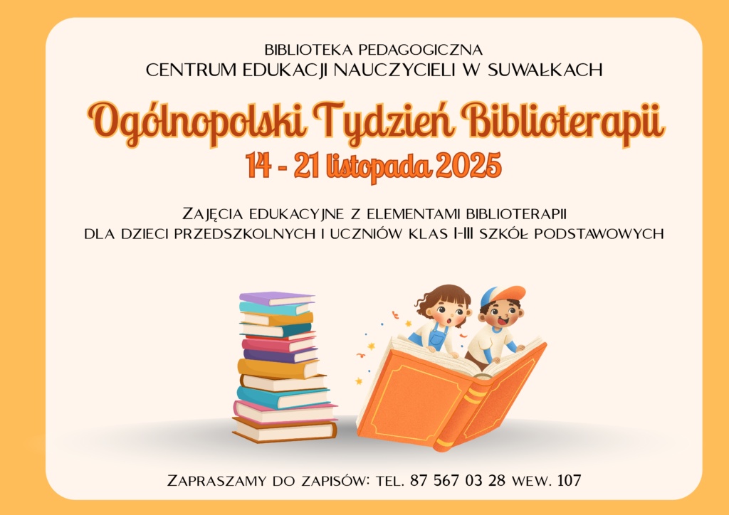 OGÓLNOPOLSKI DZIEŃ BIBLIOTERAPII