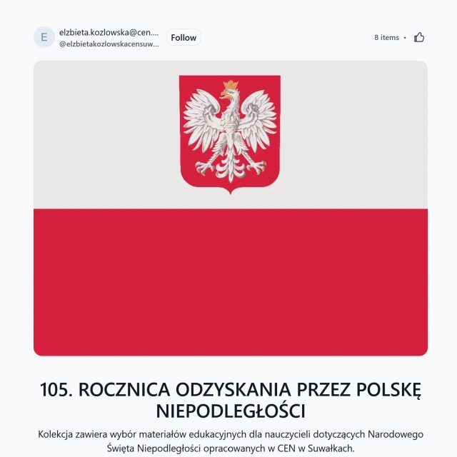 105. rocznica odzyskania niepodległości przez Polskę