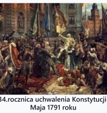 234 rocznica uchwalenia Konstytucji 3 Maja 1791 roku