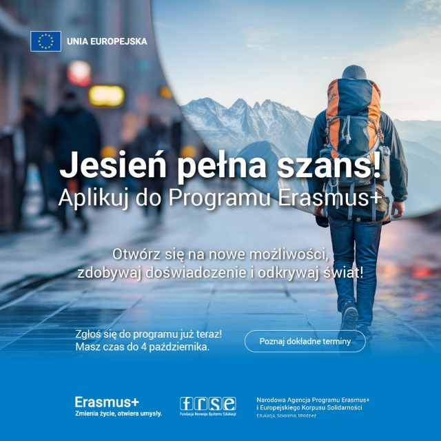 Dołącz do programu Erasmus+