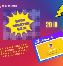 Zapraszamy 20 marca na drugą część warsztatów “Projekt książka – Book Creator”