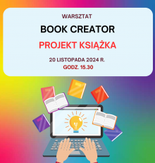 Zapraszamy 20 listopada na warsztaty “Projekt książka – Book Creator”