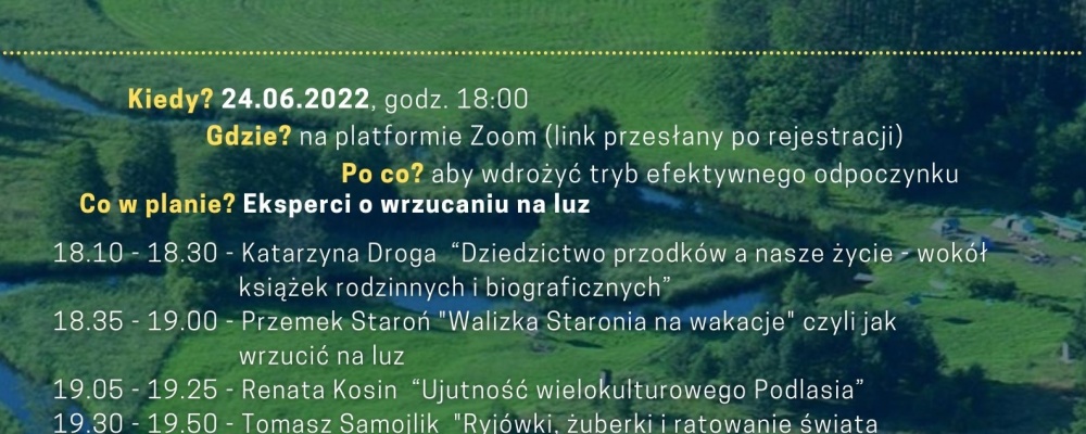 PODLASKA WIECZORYNKA EDUKACYJNA – edycja VIII. Nauczycielu, wrzuć na luz!
