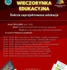 PODLASKA WIECZORYNKA EDUKACYJNA – edycja X. EDUKACJA DOBRZE ZAPROJEKTOWANA – pomysły i rozwiązania