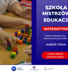 Studia podyplomowe dla nauczycieli matematyki uczących w klasach IV-VIII