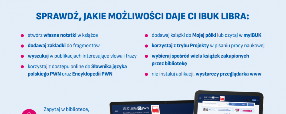 Zapraszamy do korzystania z IBUK Libry – najlepszej czytelni online