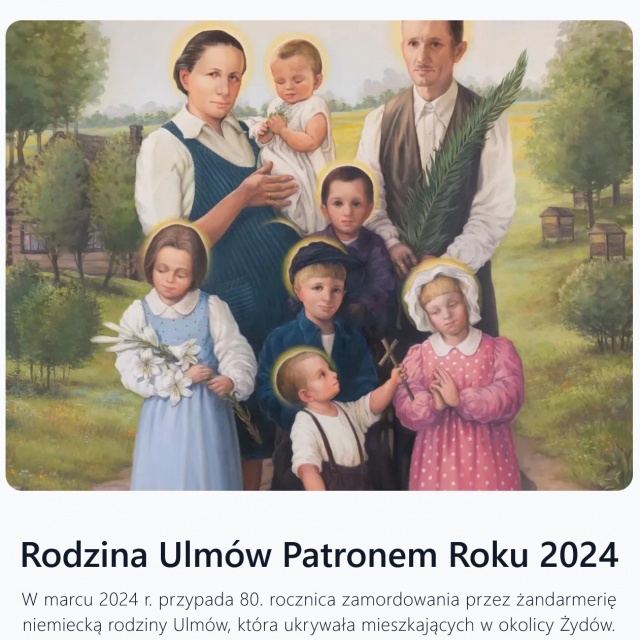 Rodzina Ulmów patronem roku 2024