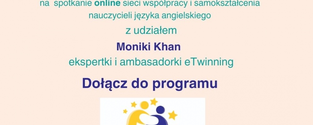 Zapraszamy 25 października na szkolenie online zainteresowanych przystąpieniem do programu ETwinning